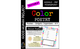 Color Poetry Writing | Posters & Graphic Organizers