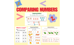 Colorful Comparing Numbers Worksheets K-1st Grade