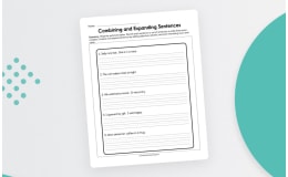Combining and Expanding Sentences – Writing Practice