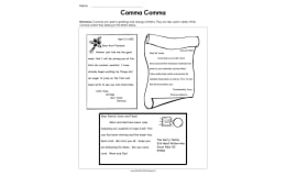Comma Comma Worksheet