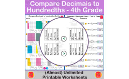 Comparing Decimals to Hundredths - 4th Grade Math Resource