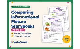 Comparing Informational Picture Storybooks Worksheet – 1st Grade