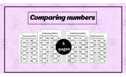 Comparing Numbers 1-20- Comparing Numbers activites