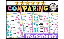 Comparing Numbers Worksheets - More, Less, Same As, Equal Math