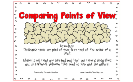 Comparing Points of View Activity