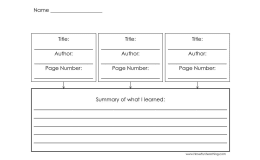 Comparing Three Texts Graphic Organizer Worksheet