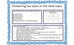 Comparing Two Texts Anchor Chart