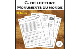 Compréhension de lecture - Monuments du monde (10 textes)