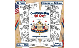 Constitution Day Hat Craft Crown Headband Kindergarten 1st Grade