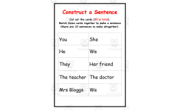 Construct A Sentence Printable