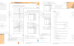 Construct Functions Worksheet for 8th Grade Course 8.F.B.4