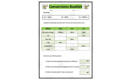 Conversions: Units of Measurement