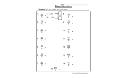 Improper Fractions to Mixed Numbers