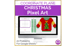 Coordinate Plane Pixel Art | Christmas Digital Activity