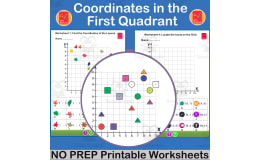 Coordinates in the 1st Quadrant – Plotting Practice