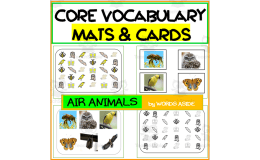 Core Semantics Mats + Cards: Air Animals Pack