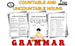 Countable & Uncountable Nouns Review – Grammar Activity