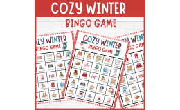 Cozy Winter Bingo Game: Holiday Icebreaker Class Party Activities