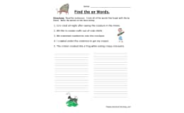 CR Blends Worksheet