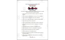 Crash Course: Government and Politics #10: Congressional Decisions Worksheet