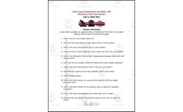 Crash Course: Government and Politics #19: Structure of the Courts Worksheet