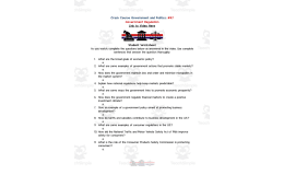 Crash Course Government Episode Worksheet | 47 - Government Regulation