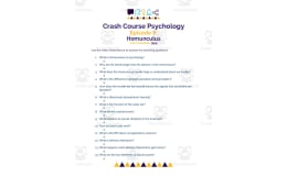 Crash Course Psychology Episode Worksheet | 6 - Homunculus