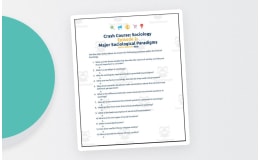Crash Course Sociology #2: Major Sociological Paradigms Student Worksheet