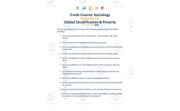 Crash Course Sociology Episode | 27  Global Stratification and Poverty