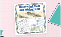Creating Dot Plots and Histograms: 6th Grade Statistics and Graphing