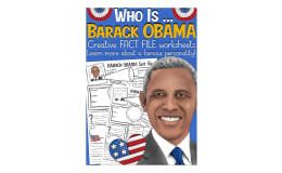 Creative Fact File Worksheets: Who is Obama?