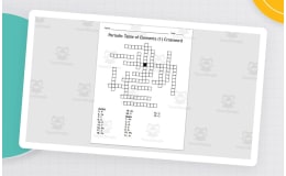 Periodic Table Crossword Puzzle – 20 Elements
