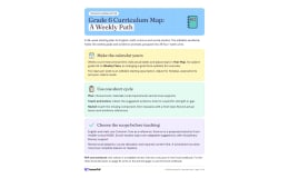 Curriculum Map for 6th Grade