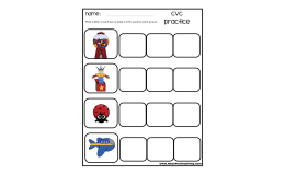 CVC Practice Worksheet