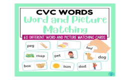 CVC Word and Picture Matching