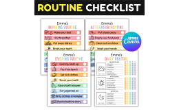 Daily Routine Chart Schedule Toddler Chore Chart Checklist For Kids
