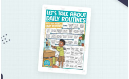 Daily Routines Speaking Game – ESL Board Game