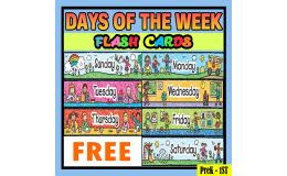 Days of the week for Pre, Kindergarten and 1st Grade