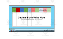 Decimal Place Value Charts – 7 Mat Variations