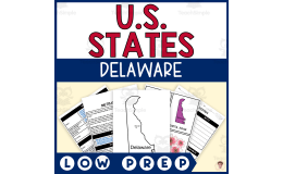 Delaware State Unit Study (Capital, Bird, Flower, Flag, Animal)