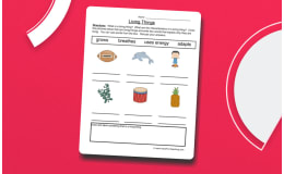 Describing Characteristics Living Things Worksheet