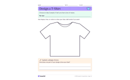 Design your Own T-Shirt Activity