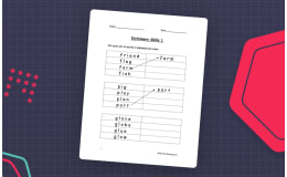 Dictionary Skills Alphabetical Order Worksheet