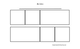 Different Shapes Comic Strip Worksheet
