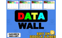Digital Data Wall (Editable in Google Slides)