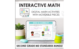 Digital Math for 2nd Grade Measurement and Data Standards - (BUNDLE of Slides + Self-Grading Quiz)