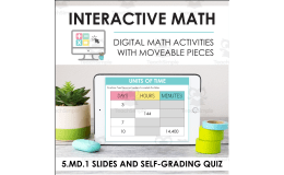 Digital Math for 5.MD.1 - Convert Like Measurement Units (Slides + Self-Grading Quiz)