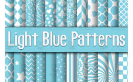 Digital Paper: Light Blue Designs