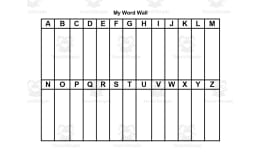Digital Word Wall Writing Activity