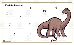Dinosaur Counting Worksheets